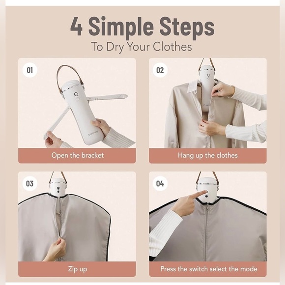 Sanivery Electric Portable Dryer for Clothes - Picture 3 of 9